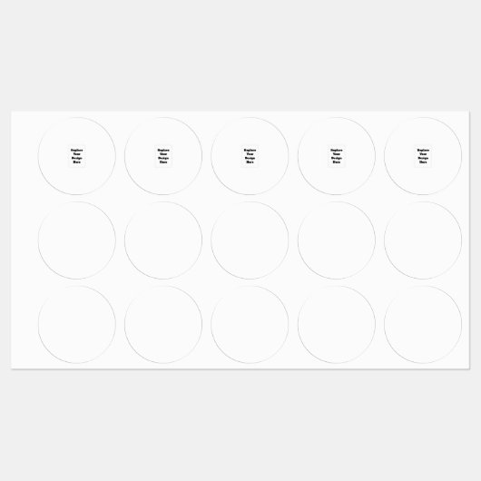 オリジナルのホワイト ラベル (シート)