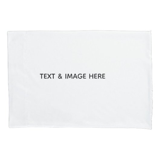 オリジナルのホワイト 枕カバー (正面左)