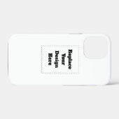 オリジナルのホワイト Case-Mate iPhoneケース (裏面 (横))