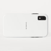 オリジナルのホワイト Case-Mate iPhoneケース (裏面(横))