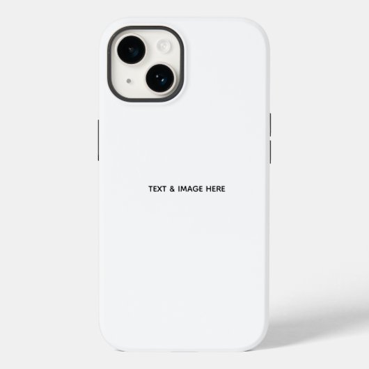 オリジナルのホワイト Case-Mate iPhoneケース (裏面)