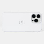 オリジナルのホワイト iPhoneケース (裏面横)
