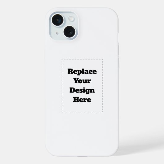 オリジナルのホワイト iPhoneケース (裏面)