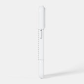 オリジナルのホワイト iPhoneケース (右側面)
