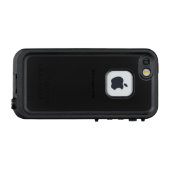 オリジナルのホワイト LifeProof iPhoneケース (裏面横)