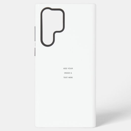 オリジナルのホワイト SAMSUNG GALAXYケース (裏面)