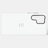 オリジナルのホワイト SAMSUNG GALAXYケース (裏面横)