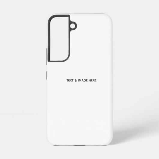 オリジナルのホワイト SAMSUNG GALAXYケース (裏面)