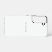 オリジナルのホワイト SAMSUNG GALAXYケース (裏面横)