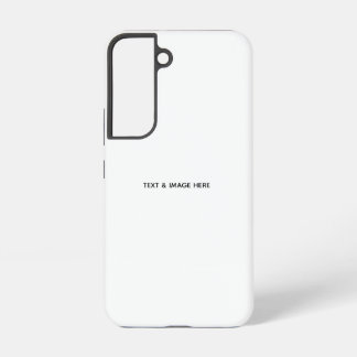 オリジナルのホワイト SAMSUNG GALAXY S22ケース