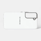 オリジナルのホワイト SAMSUNG GALAXYケース (裏面横)