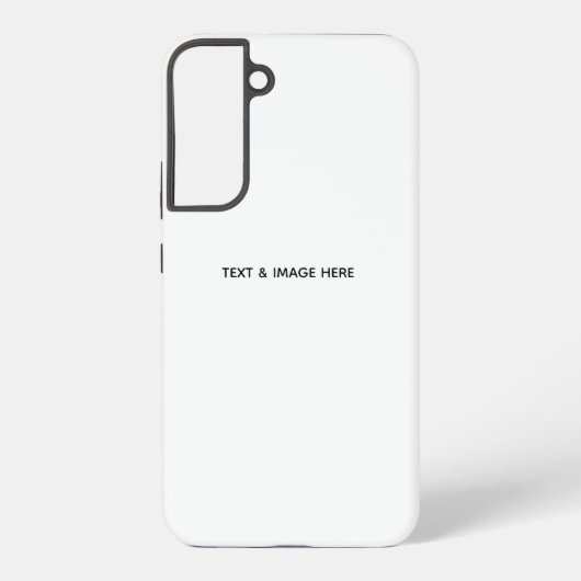 オリジナルのホワイト SAMSUNG GALAXYケース (裏面)