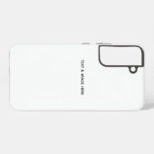 オリジナルのホワイト SAMSUNG GALAXYケース (裏面横)