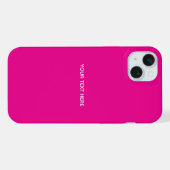 オリジナルのマゼンタの招待ポストカードを作成 iPhoneケース (裏面横)