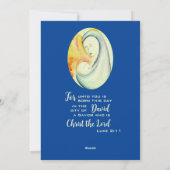 オリジナルのマドンナと子供の水彩画 シーズンカード (裏面)