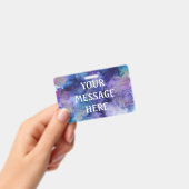 オリジナルのミックスインク背景 - 自分でカスタマイズ バッジ (Handheld)