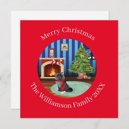 オリジナルのメインクーンの子猫 シーズンカード (正面/裏面)