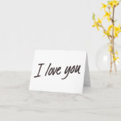 オリジナルのメッセージを入れて「愛してる」 カード (黄色い花)