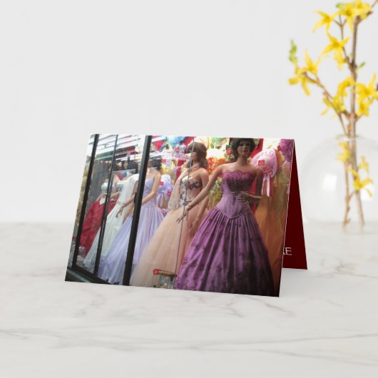 オリジナルのメッセージカード カード (黄色い花)