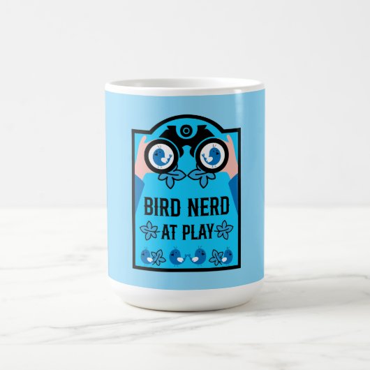 オリジナルのユニークな野鳥観察者 コーヒーマグカップ (中央)