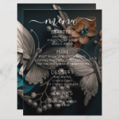 オリジナルのラグジュアリー ヴィンテージ バタフライを作成 メニュー (正面/裏面)