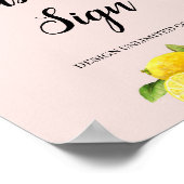 オリジナルのレモンシトラスサイン 8x10を作成 ポスター (角)