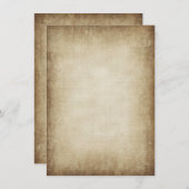 オリジナルのヴィンテージ紙の招待状をデザイン 招待状 (正面/裏面)