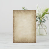 オリジナルのヴィンテージ紙の招待状をデザイン 招待状 (スタンド正面)