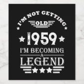 オリジナルのヴィンテージ65歳誕生日パーティー ワインラベル (シングルラベル)