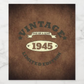 オリジナルのヴィンテージ85歳誕生日パーティー ワインラベル (シングルラベル)