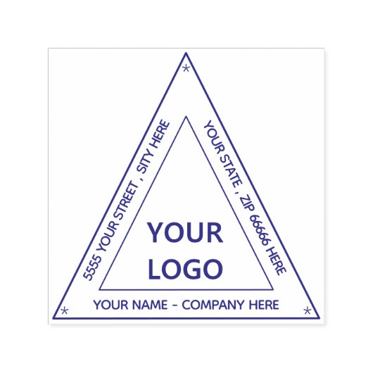 オリジナルの住所三角形セルフインキングスタンプをデザインする セルフインキングスタンプ (デザイン)