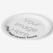 オリジナルの写真とテキストを入れた特別な紙皿 ペーパープレート (アングル)