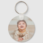 オリジナルの写真とテキスト キーホルダー (正面)