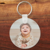 オリジナルの写真とテキスト キーホルダー (正面)