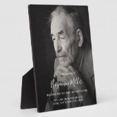 オリジナルの写真とメッセージをイーゼルスタンドに フォトプラーク (側面)