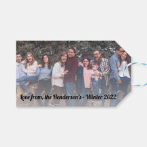 オリジナルの写真とメッセージ ブラックテキスト