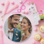 オリジナルの写真を使った紙皿をカスタムテキストで作成しよう ペーパープレート (パーティー)