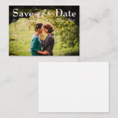 オリジナルの写真を使った結婚式の日時お知らせカード ノートカード (正面/裏面)