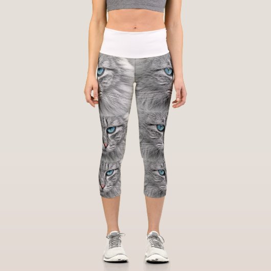 オリジナルの写真コラージュを6枚のペット写真で作成 カプリレギンス (正面)