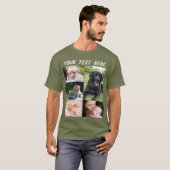 オリジナルの写真コラージュ フォト ファミリー Tシャツ (正面フル)
