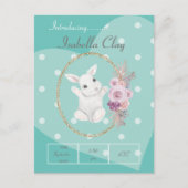 オリジナルの出産報告ポストカード ポストカード (正面)