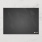 オリジナルの卒業パーティの看板を作って、 「あの頃を思い出して」 ポストカード (裏面)