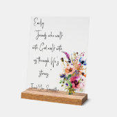 オリジナルの友情メモ アクリルサイン (傾斜)