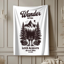 オリジナルの名前と日付のウェディングギフト, パーソナライズド