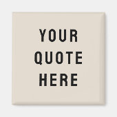 オリジナルの名言をここに記す マグネット (正面)