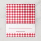 オリジナルの国柄のギンガムを作成 プレイスカード (外部開封)