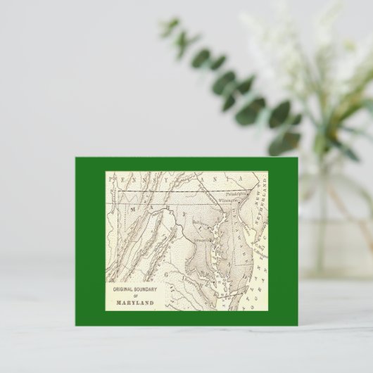 オリジナルの境界線メリーランドはがき ポストカード (スタンド正面)