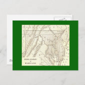 オリジナルの境界線メリーランドはがき ポストカード (正面/裏面)