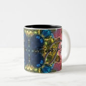 オリジナルの家族再会記念品 ツートーンマグカップ (正面右)