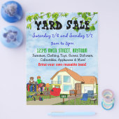 オリジナルの庭またはガレージセールチラシ チラシ (シングル)